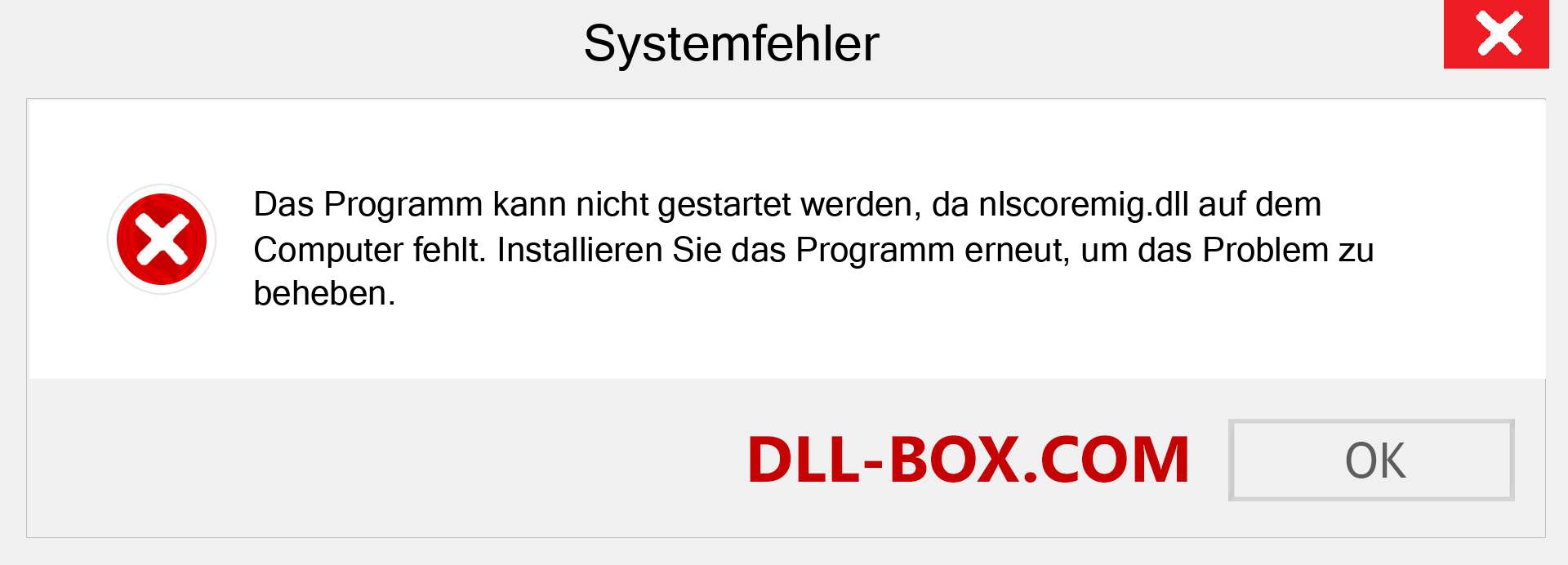 nlscoremig.dll-Datei fehlt?. Download für Windows 7, 8, 10 - Fix nlscoremig dll Missing Error unter Windows, Fotos, Bildern