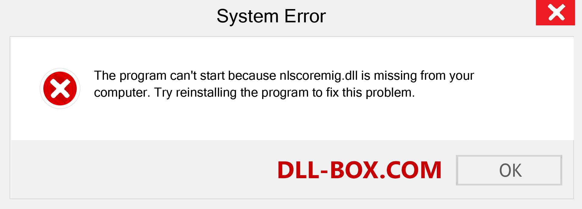  nlscoremig.dll file is missing?. Download for Windows 7, 8, 10 - Fix  nlscoremig dll Missing Error on Windows, photos, images
