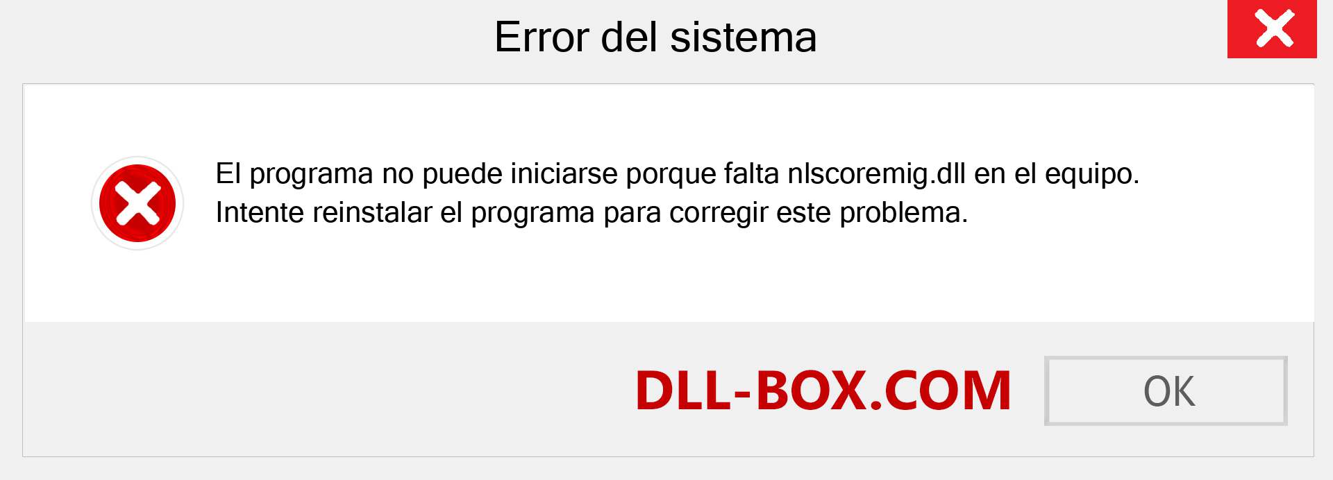 ¿Falta el archivo nlscoremig.dll ?. Descargar para Windows 7, 8, 10 - Corregir nlscoremig dll Missing Error en Windows, fotos, imágenes